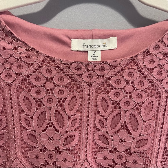 Francesca’s Lace Pink Dress - Picture 7 of 10